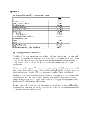 Fin 533 Question 5 Fin June 2016 Question 5 A Amount That Can Withdraw To Purchase A House Rm Studocu