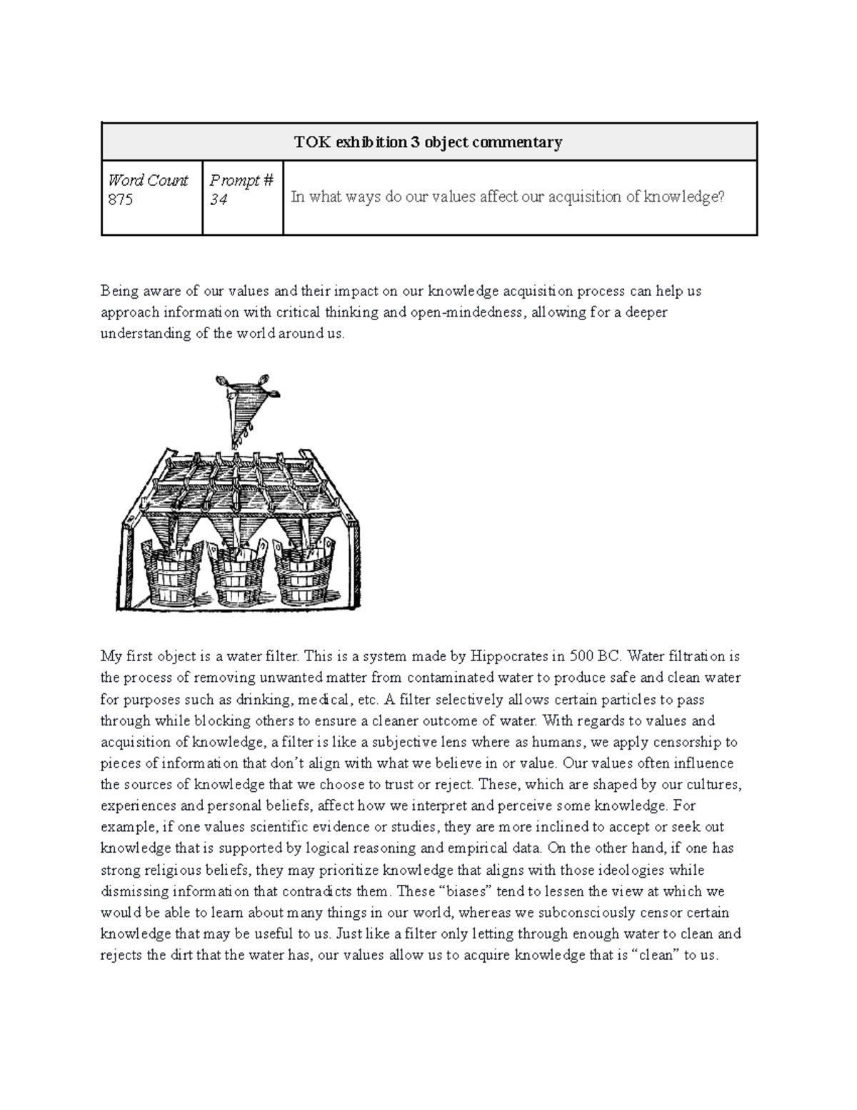 TOK ehibition - Object exhibition - using images to answer a specific ...