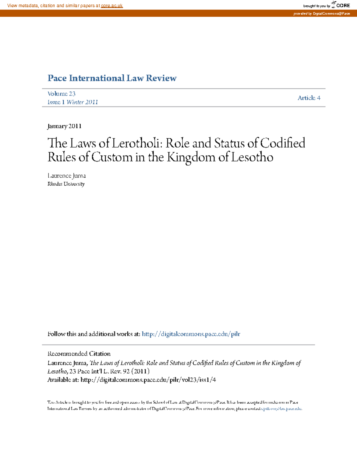 46710319 Just practice material Pace International Law Review