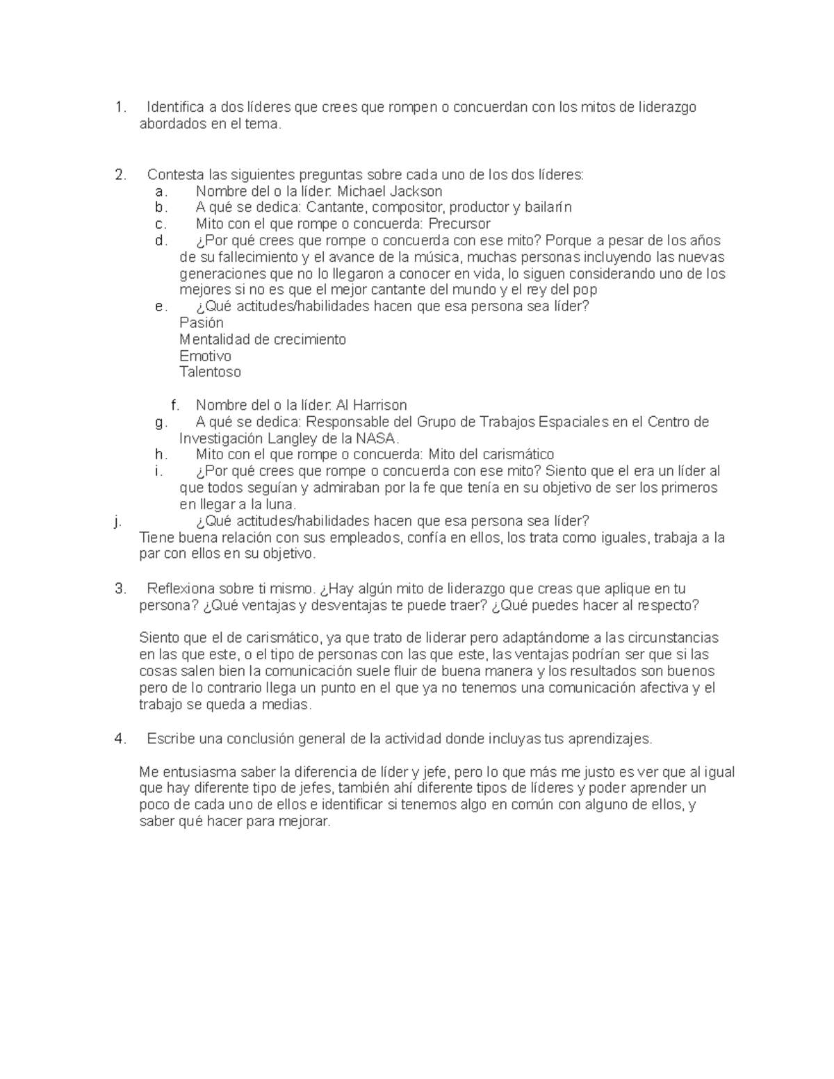 Act 3 lider desde adentro - Identifica a dos líderes que crees que ...