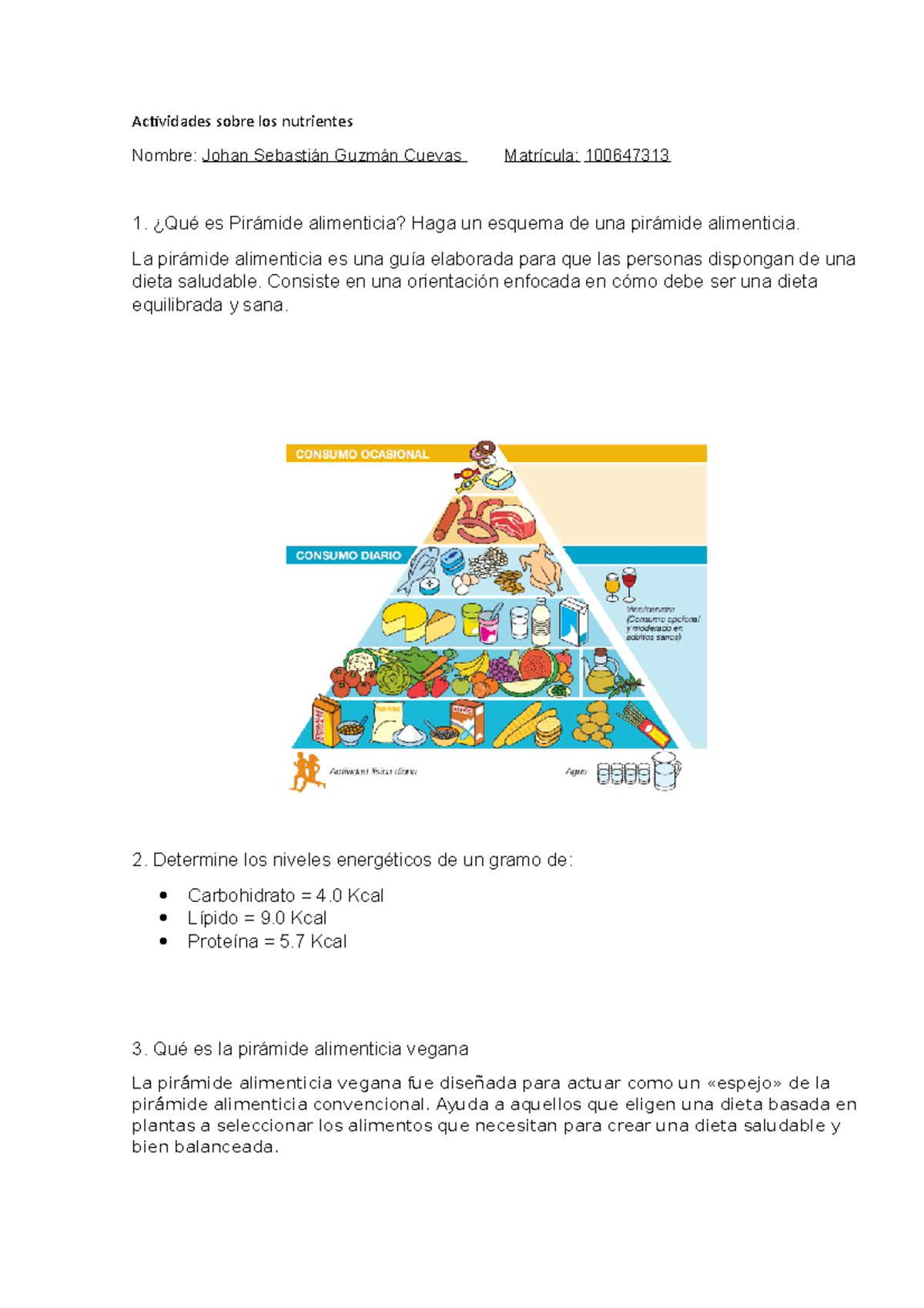 Actividades Sobre Los Nutrientes 02 - Actividades Sobre Los Nutrientes ...