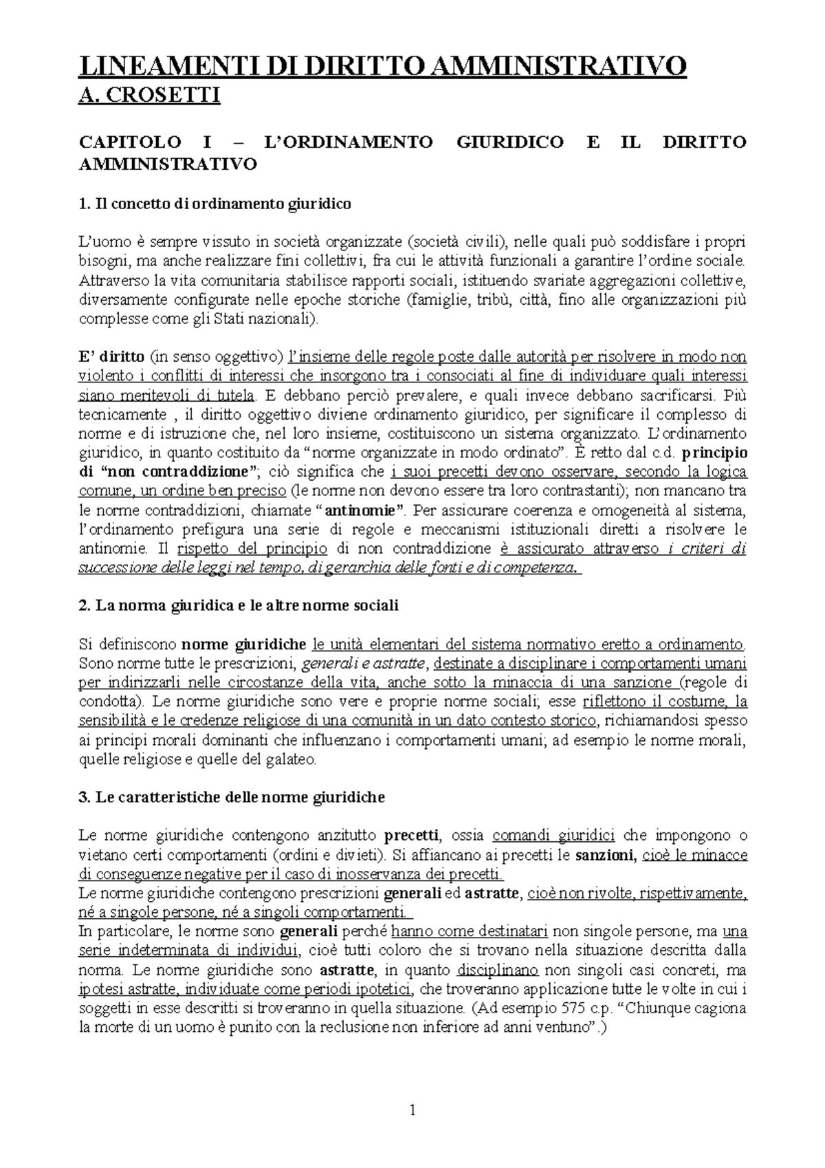 riassunto elementi di diritto amministrativo pdf