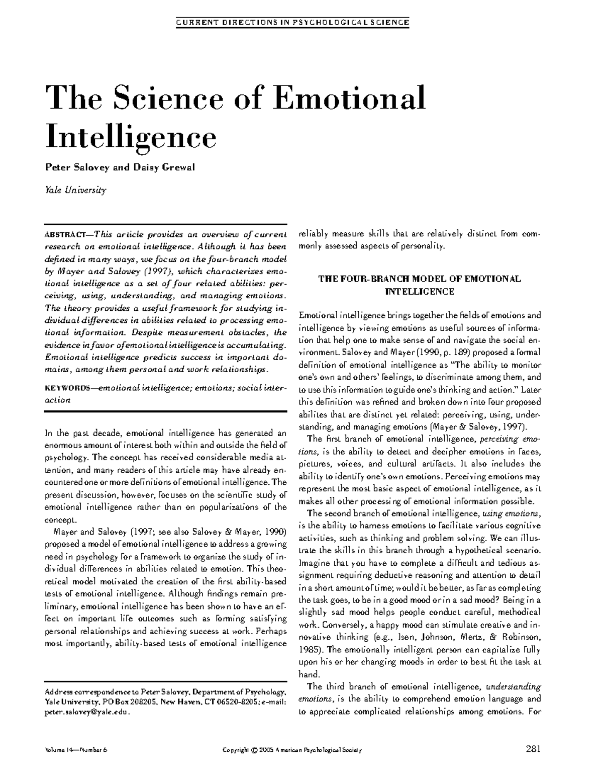 The Science Of Emotional Intelligence - The Science Of Emotional ...