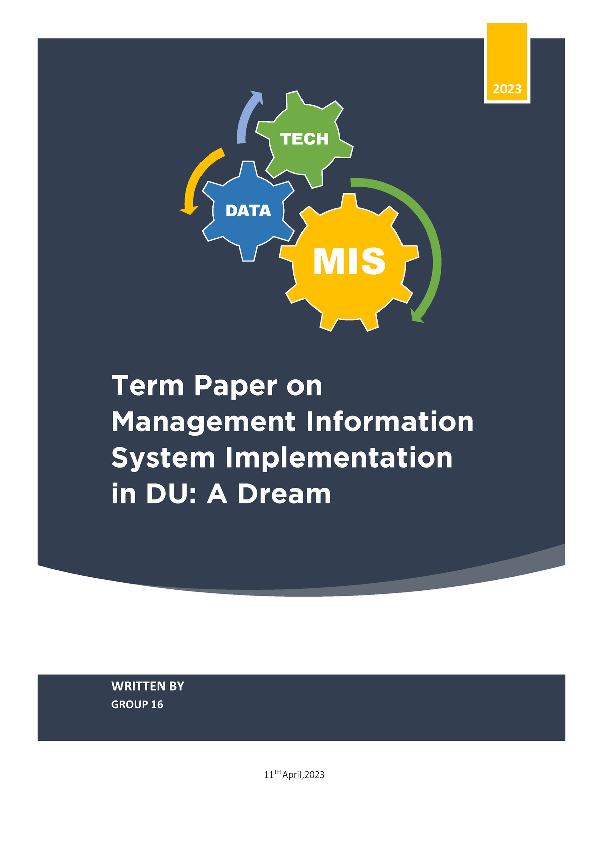 term paper on management information system