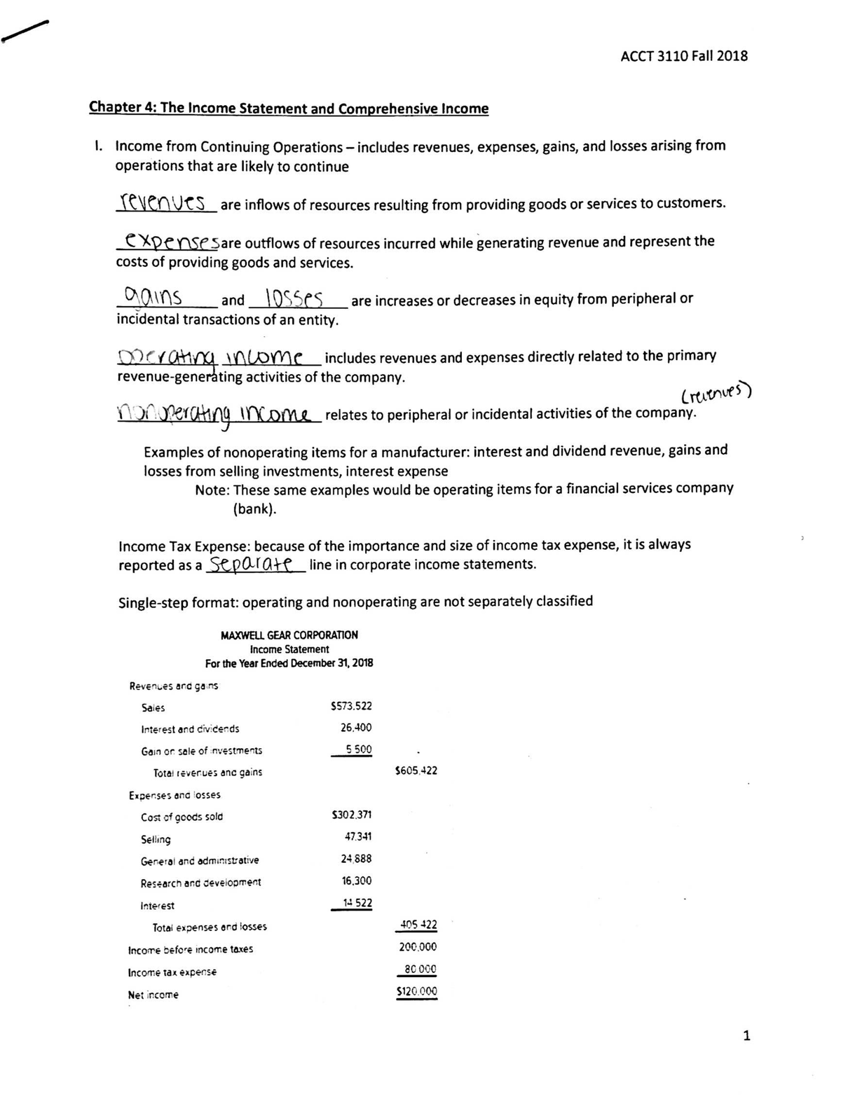 acct-3110-the-income-statement-and-comprehensive-income-with-i-s