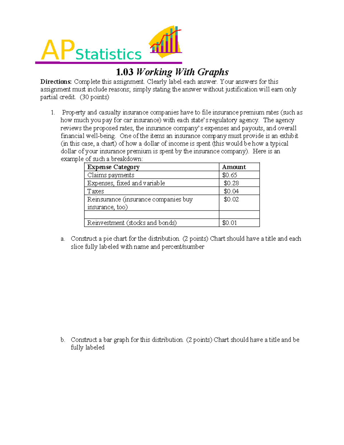 01-03 task - Unit 1 task 3 - APStatistics 1 Working With Graphs ...