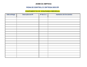 Treinamento PARA USO DO EPI - MODELO DE: DECLARAÇÃO DE TREINAMENTO PARA ...