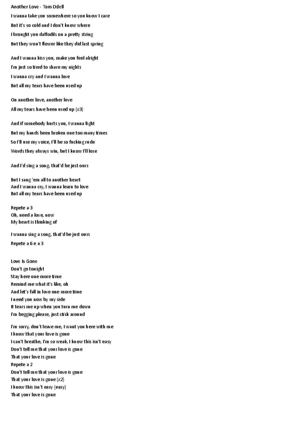 Dei Wanna Take You Somewhere Lyrics - r41qwry