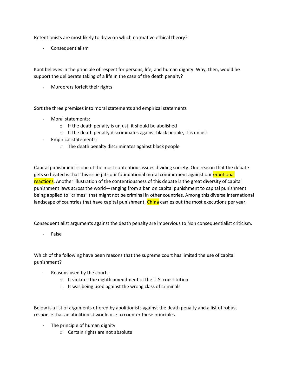 Ch 18 Capital Punishment Inquizitive - Retentionists Are Most Likely To ...