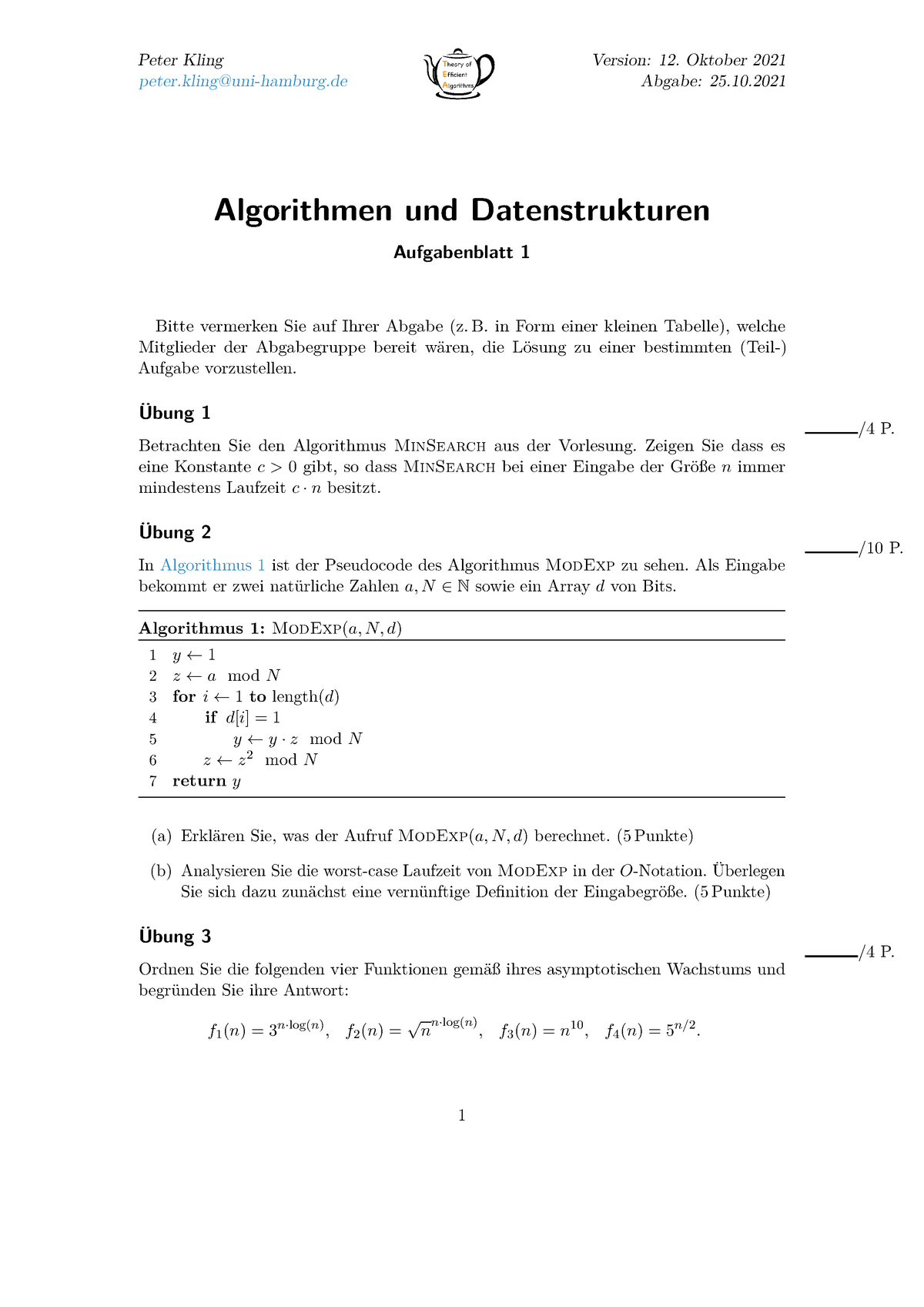 Exercises-sheet-01 - Exercises-sheet-012 - Algorithmen Und ...