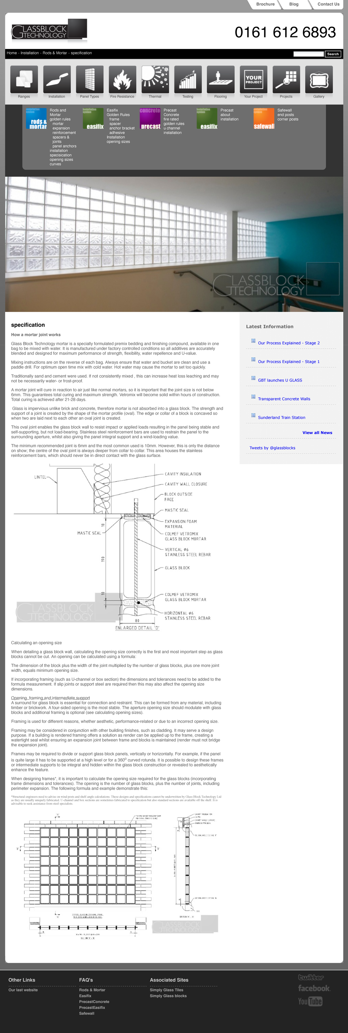 Glass B;ock Instalation Specification - Home » Installation » Rods ...