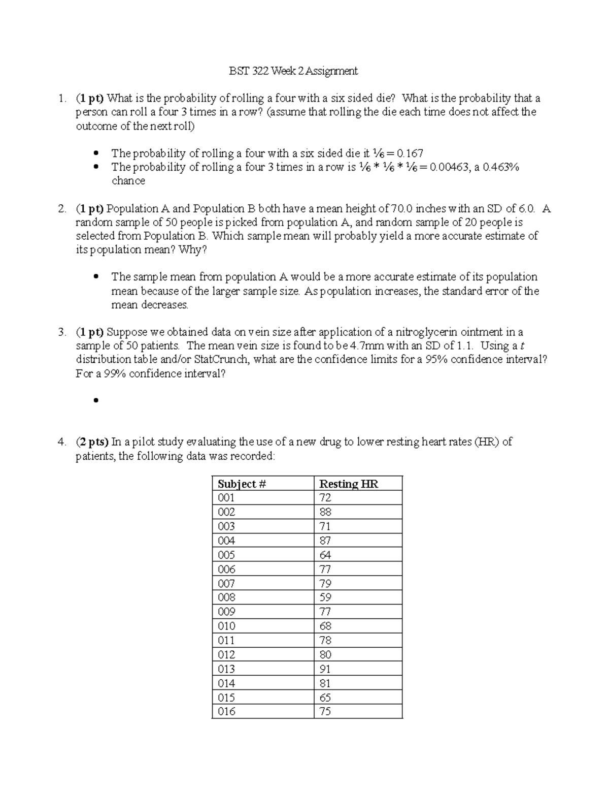 Wk2 Assignment - BST 322 Week 2 Assignment (1 Pt) What Is The ...