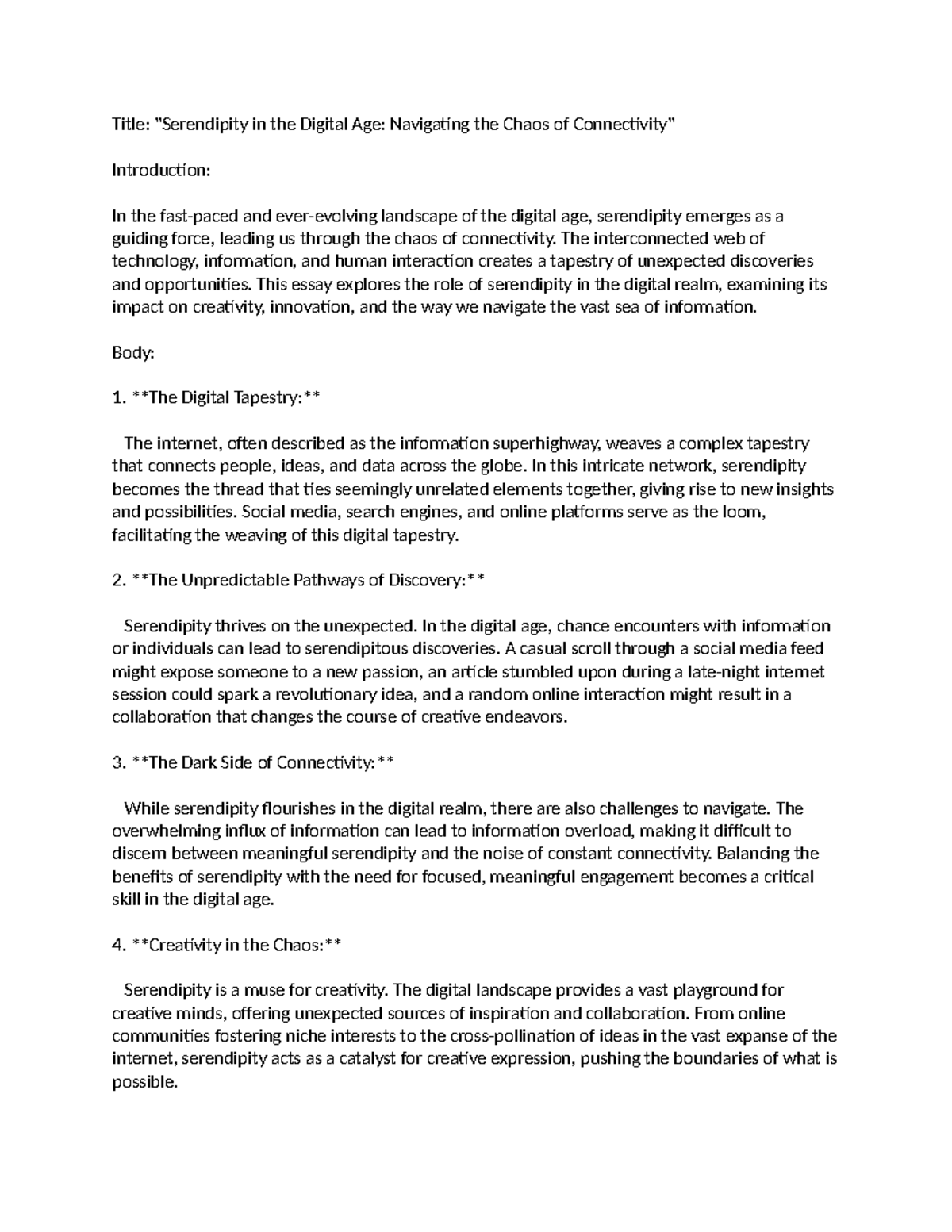 Essay 1 Summary Advanced Academic Writing and Research Title