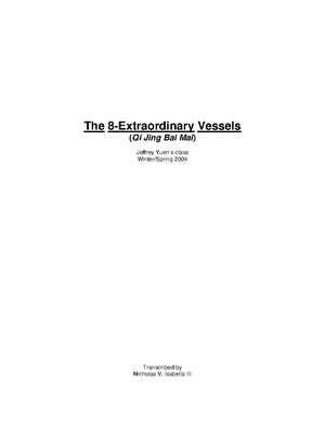 The 8-Extra Vessels - college Jeffrey Yuen - The 8-Extraordinary