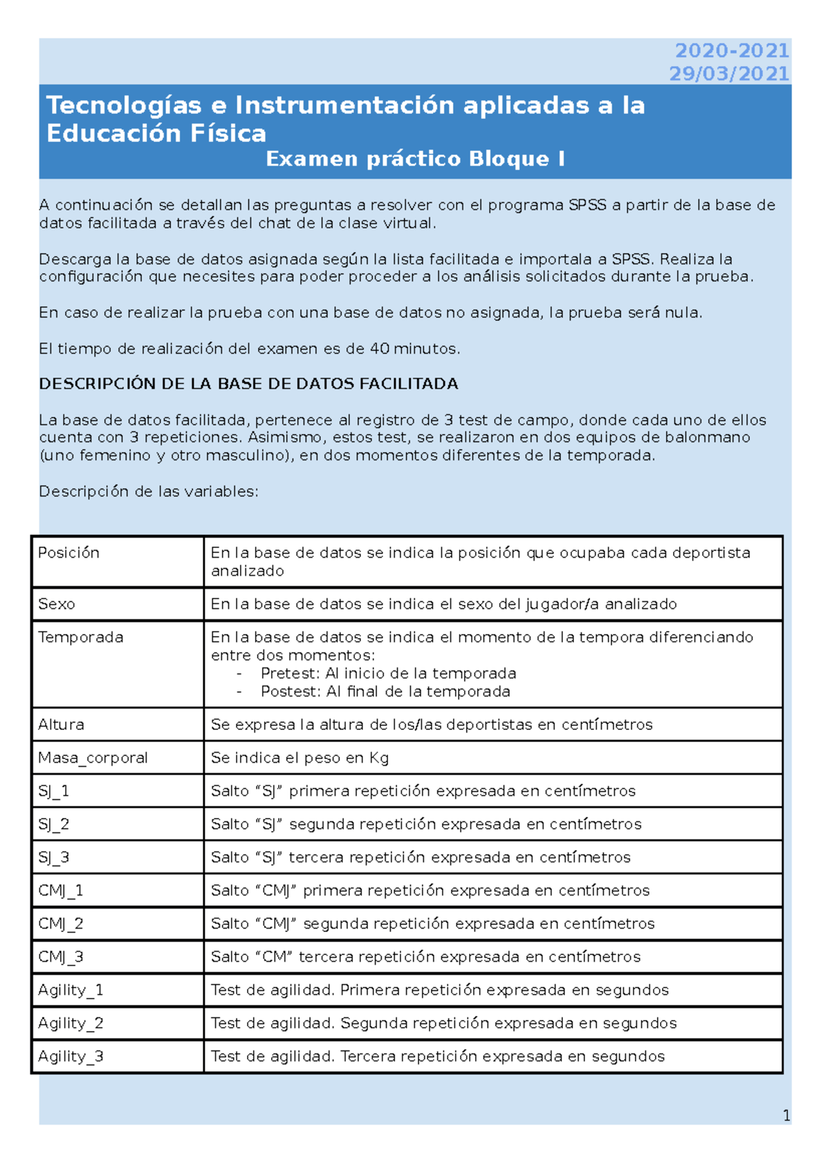 Examen Bloque I- Grupo A. Innformatica aplicada - 2020- 29/03 ...
