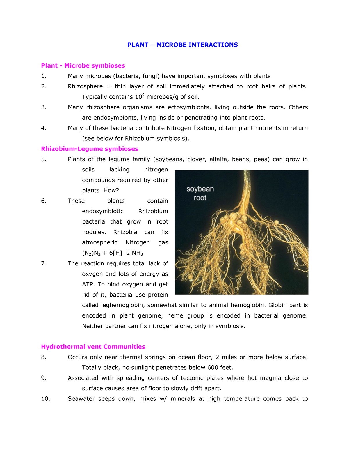 Plant Microbe Interactions - PLANT – MICROBE INTERACTIONS Plant ...