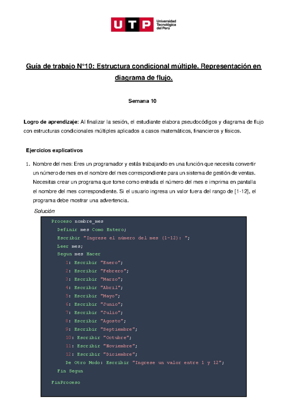 Guu C3u ADa+de+tr (13) - sda asd dsa - Guía de trabajo N°10: Estructura ...