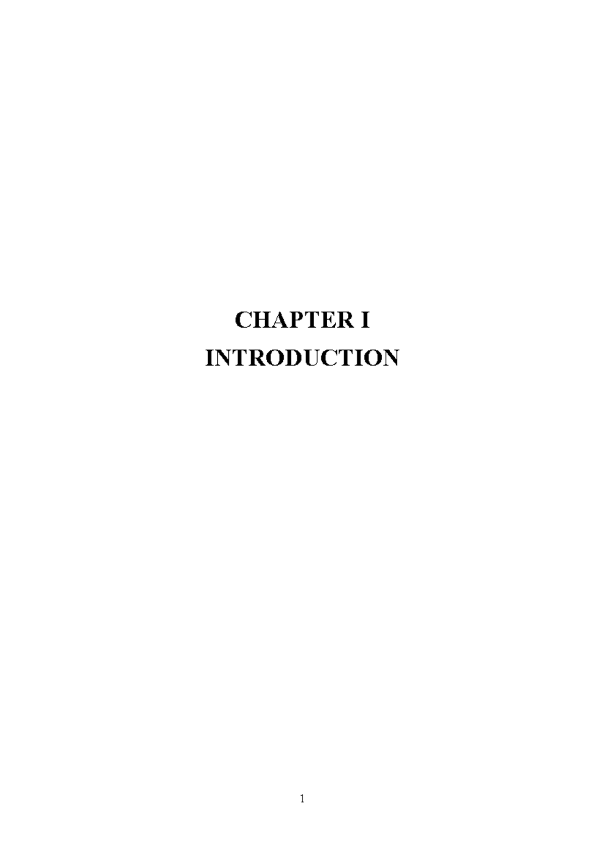 JIO final report - CHAPTER I INTRODUCTION 1 INTRODUCTION 1 STATEMENT OF ...
