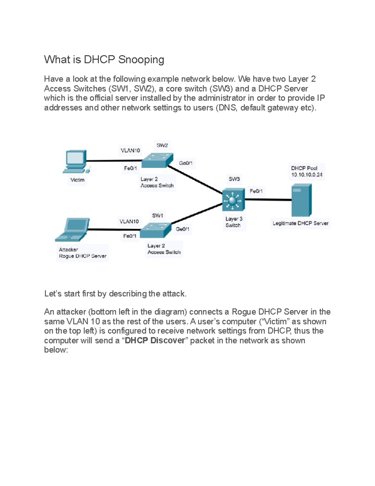 DHCP Snooping description about network fundamental What is DHCP