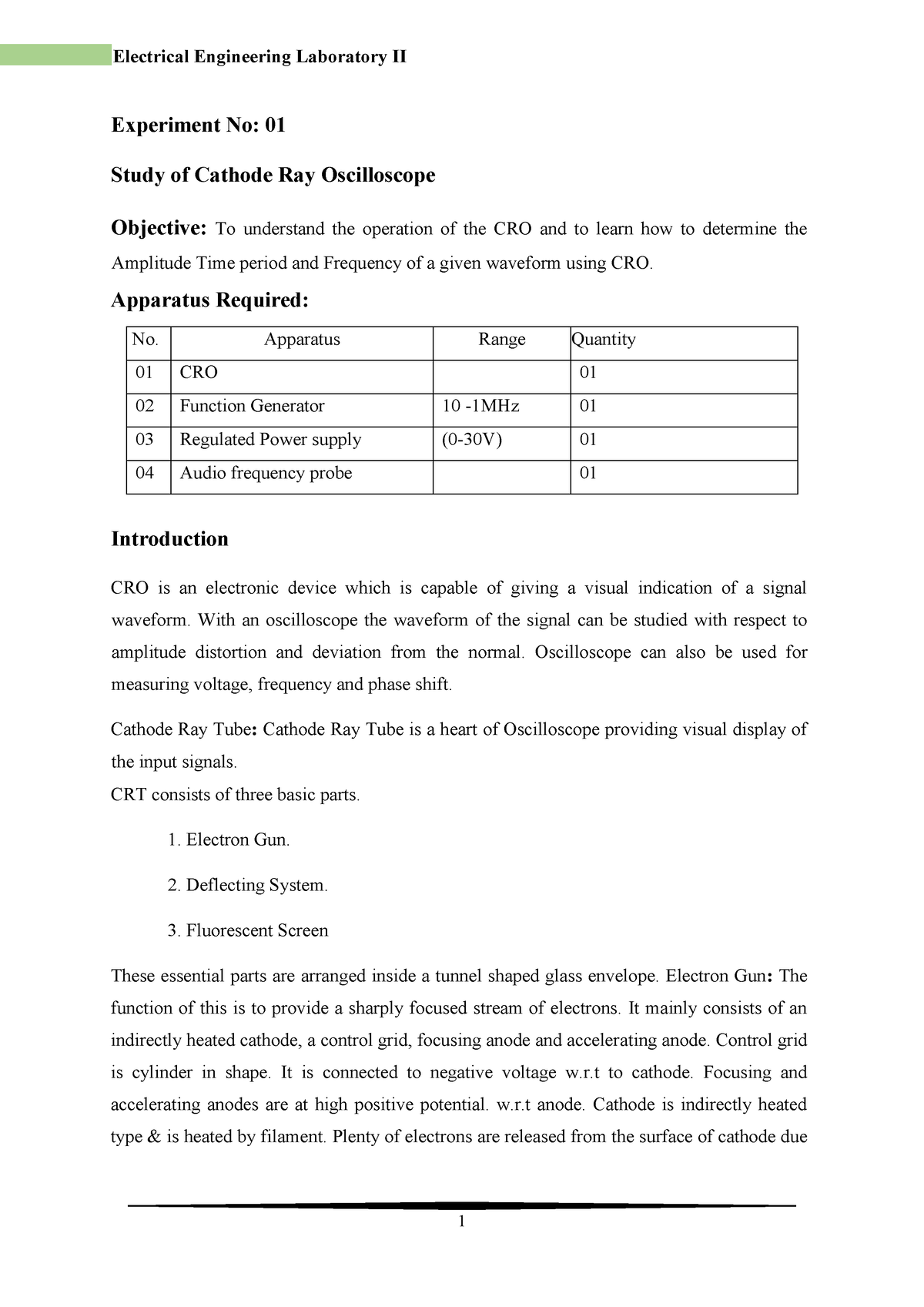 electrical engineering laboratory experiments pdf