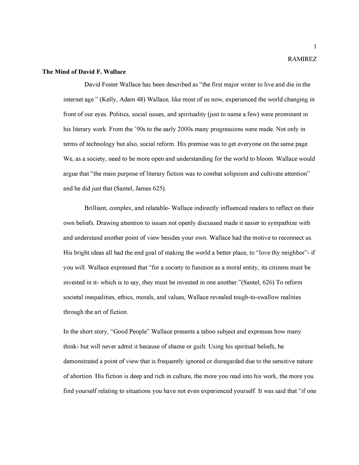 best david foster wallace essay