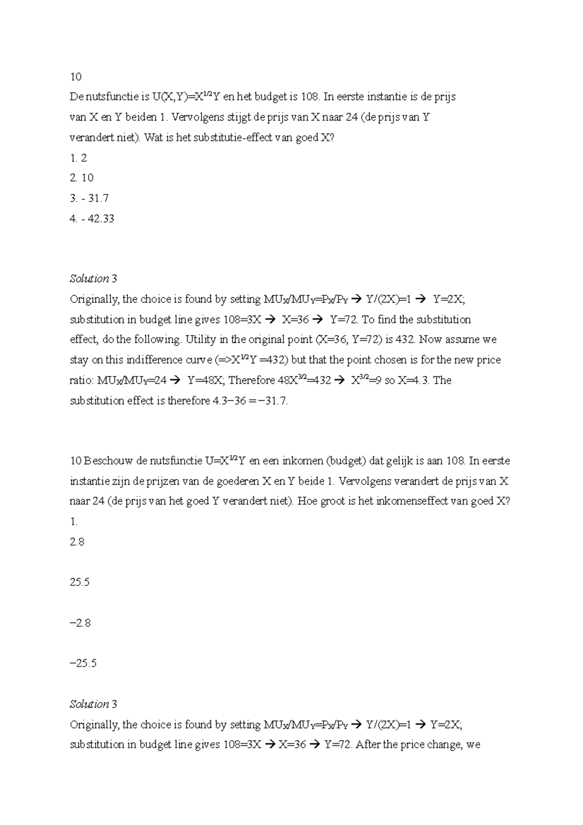 Sample/practice Exam 2012, Questions And Answers - 10 De Nutsfunctie Is ...