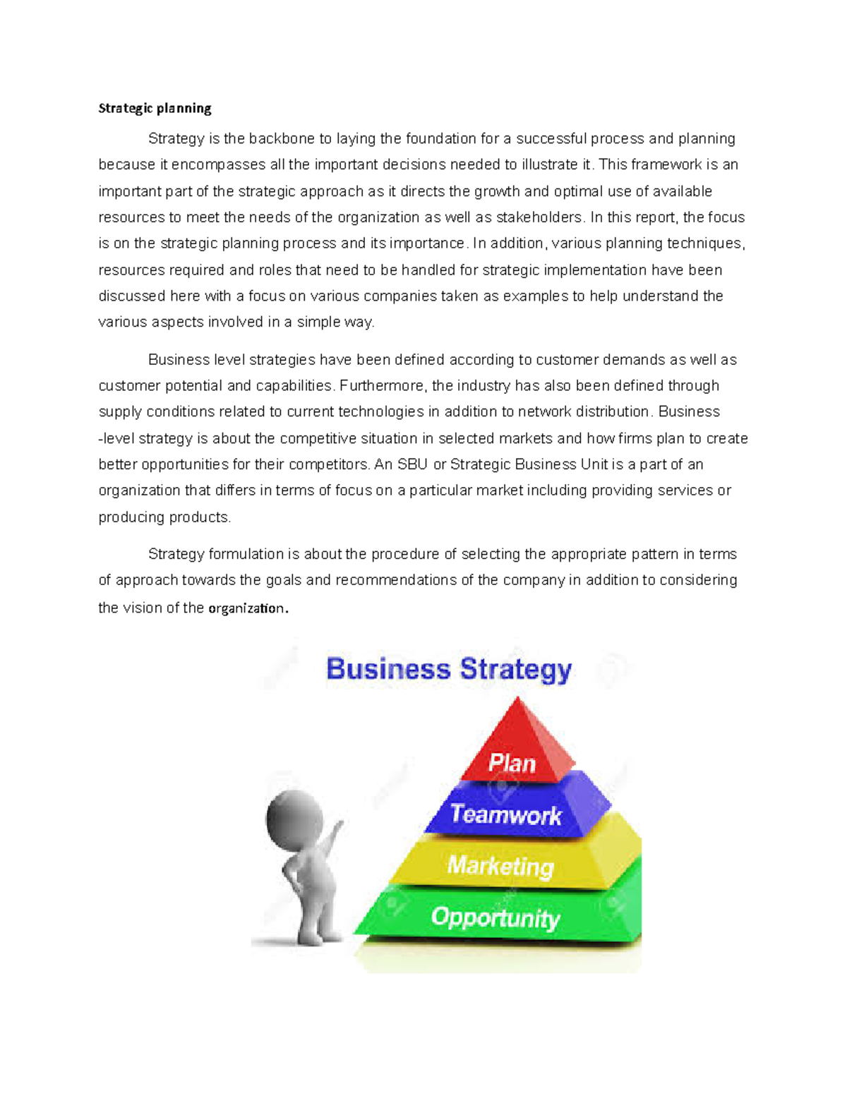 strategic planning assignment pdf