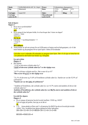 Cirklens Ligning (Matematik B, Geometri) – Webmatematik - 05, 08. - Studocu