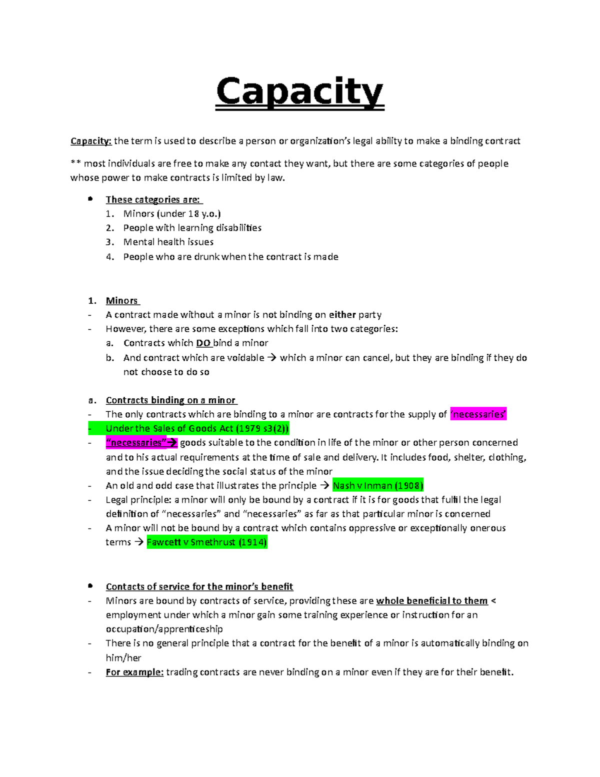 Capacity - sem2 - Capacity Capacity: the term is used to describe a ...