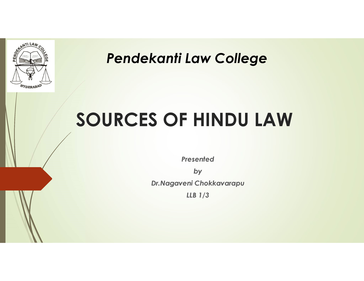 sources-of-hindu-law-sources-of-hindu-law-presented-by-dr