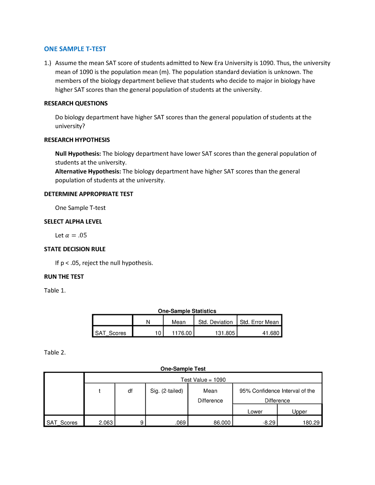 t-tests-anova-correlation-sample-one-sample-t-test-1-assume-the