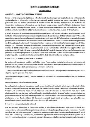 Diritto pubblico e dell'infromatica - Esame - DIRITTO PUBBLICO E DELL ...