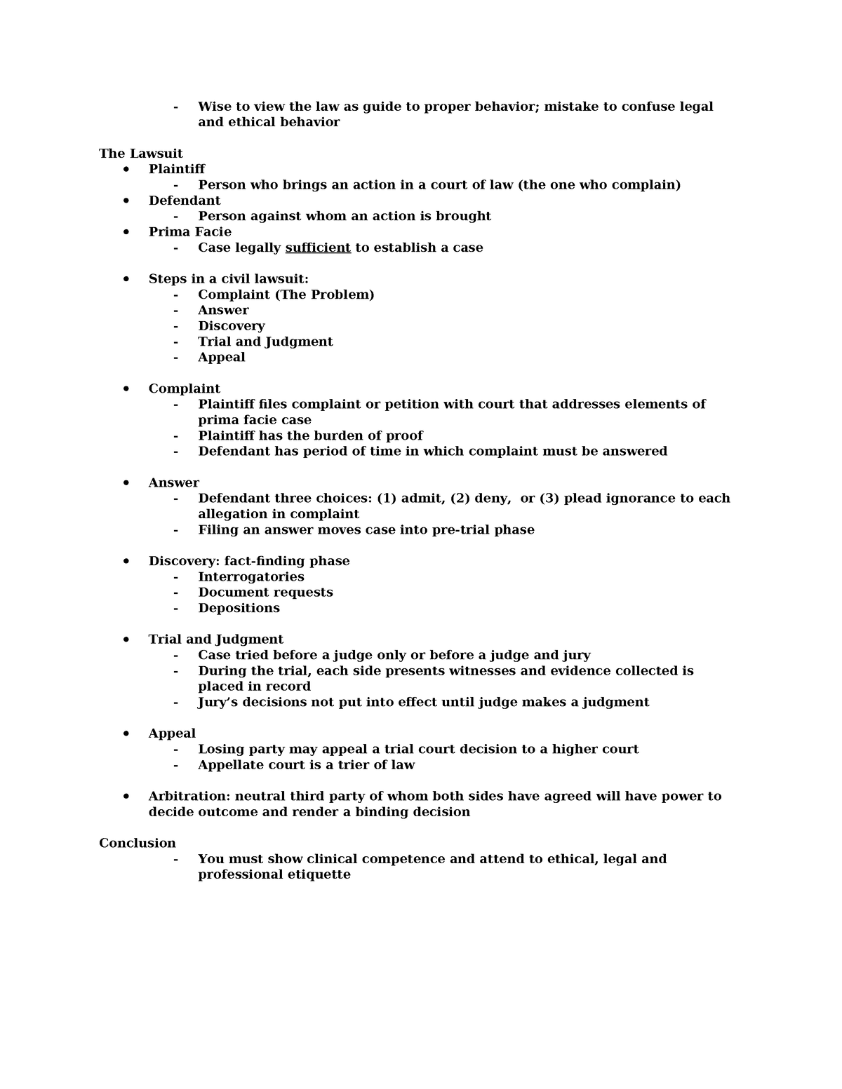 Bio Ethic SAS 1 - Wise to view the law as guide to proper behavior ...