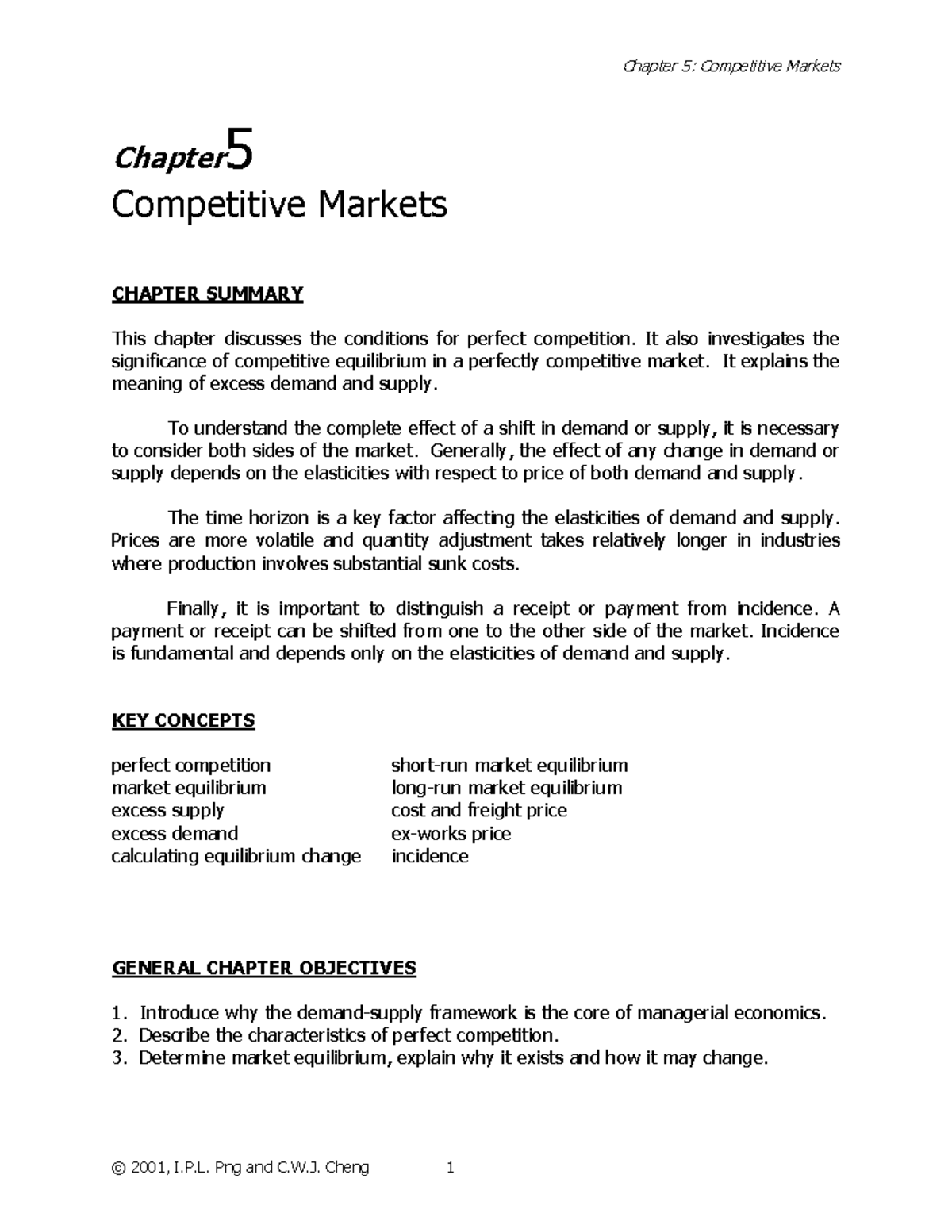 SOLUTION: Chapter 5 market equilibrium final - Studypool