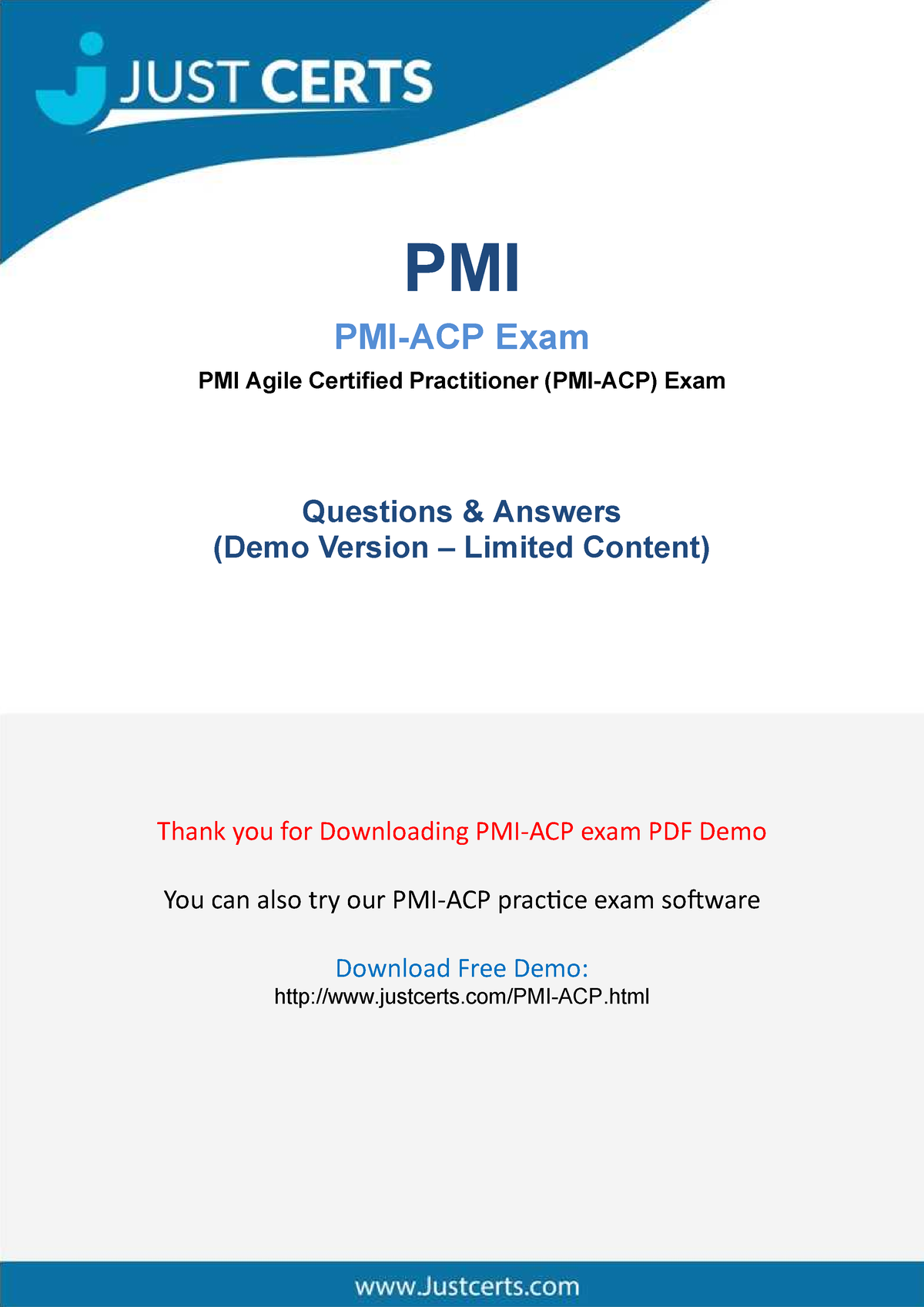 PMI-ACP-demo - PMI-ACP-demo - PMI PMI-ACP Exam PMI Agile Certified ...