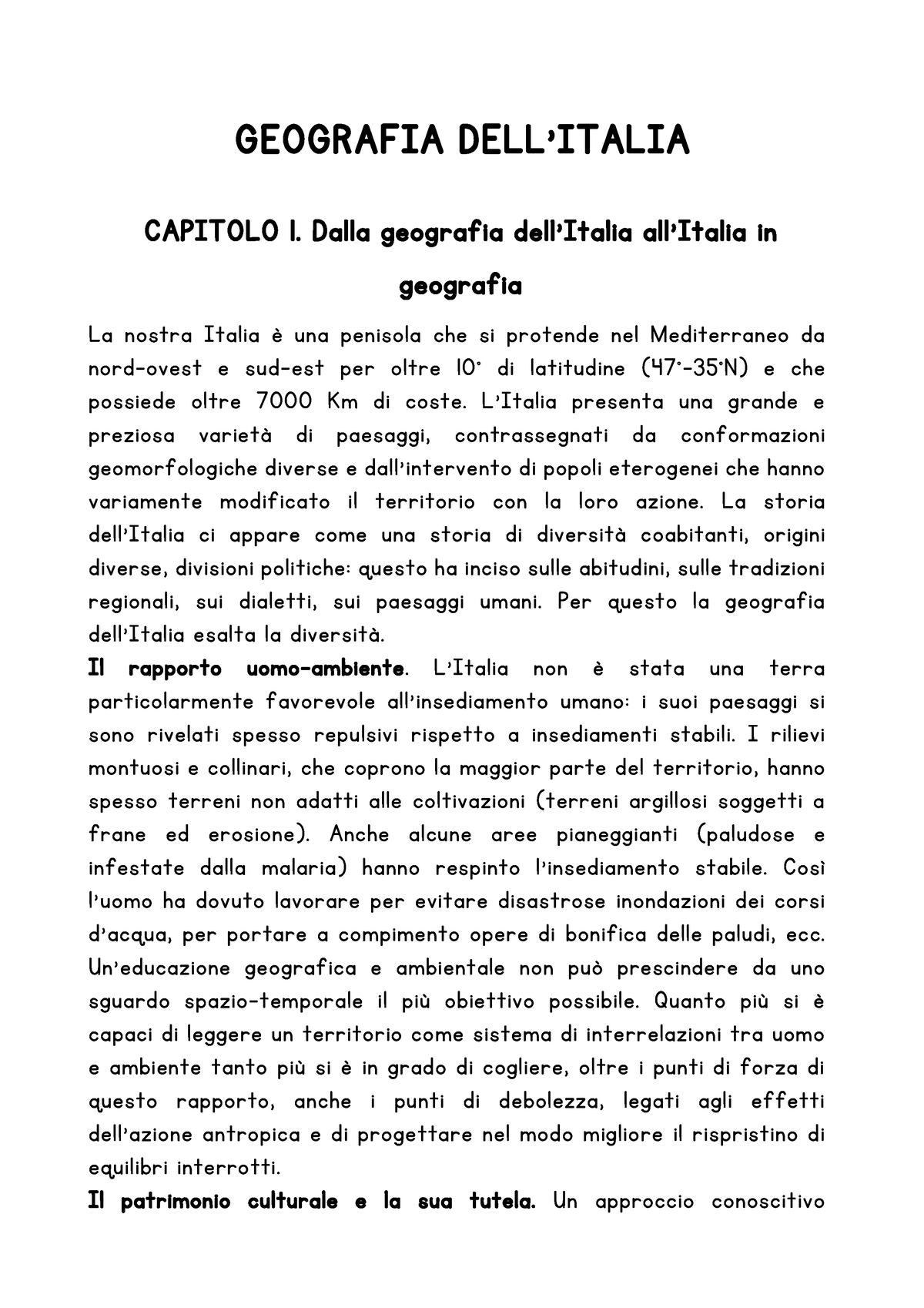 La Geografia Dellitalia Geografia Dellitalia Capitolo 1 Dalla Geografia Dellitalia All 2936