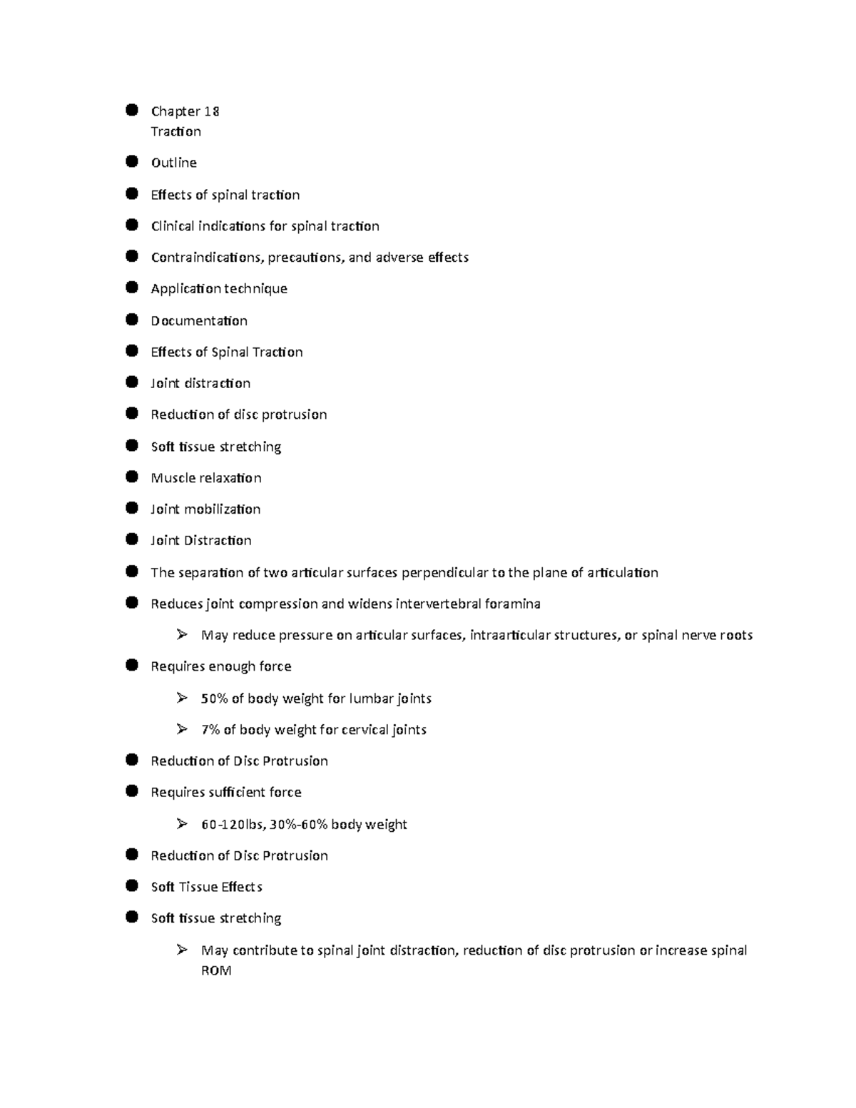 Chapter 18 Traction Lecture notes 18 Chapter 18 Traction Outline
