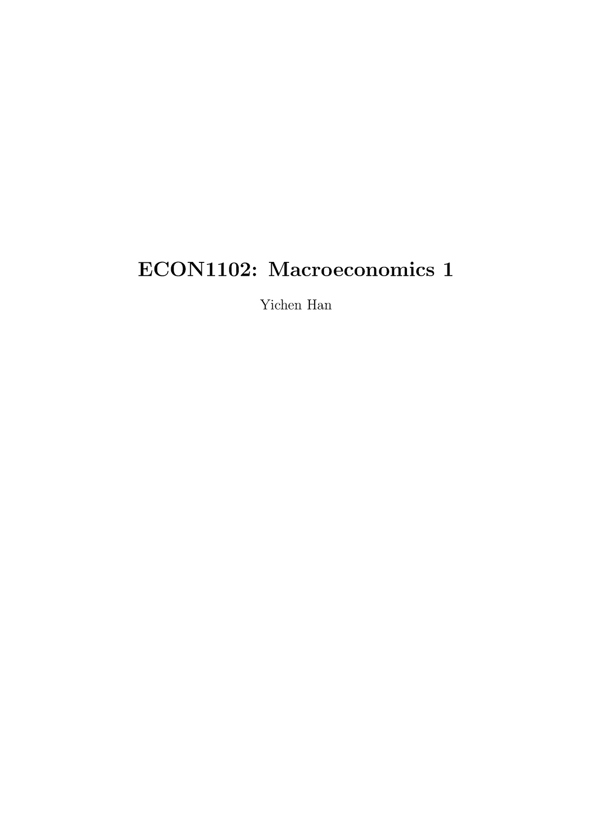 ECON1102 Macroeconomics 1 31-10-17 Final - ECON1102: Macroeconomics 1 ...