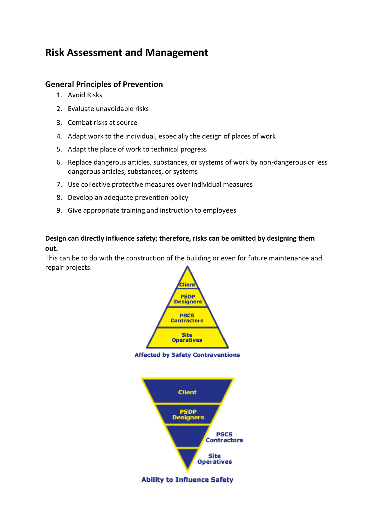 Risk Assessment And Management - Risk Assessment And Management General ...