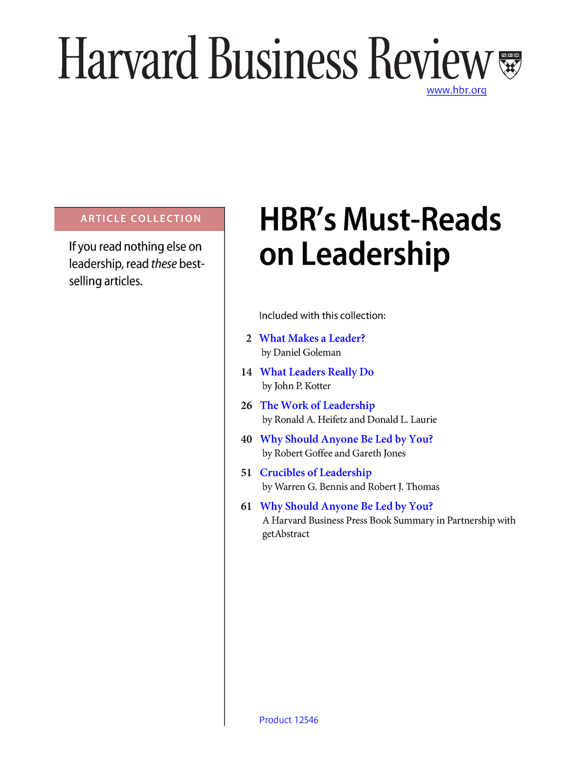 Havard Business Review's 10 Must Read On Leadership ( PDFDrive ...