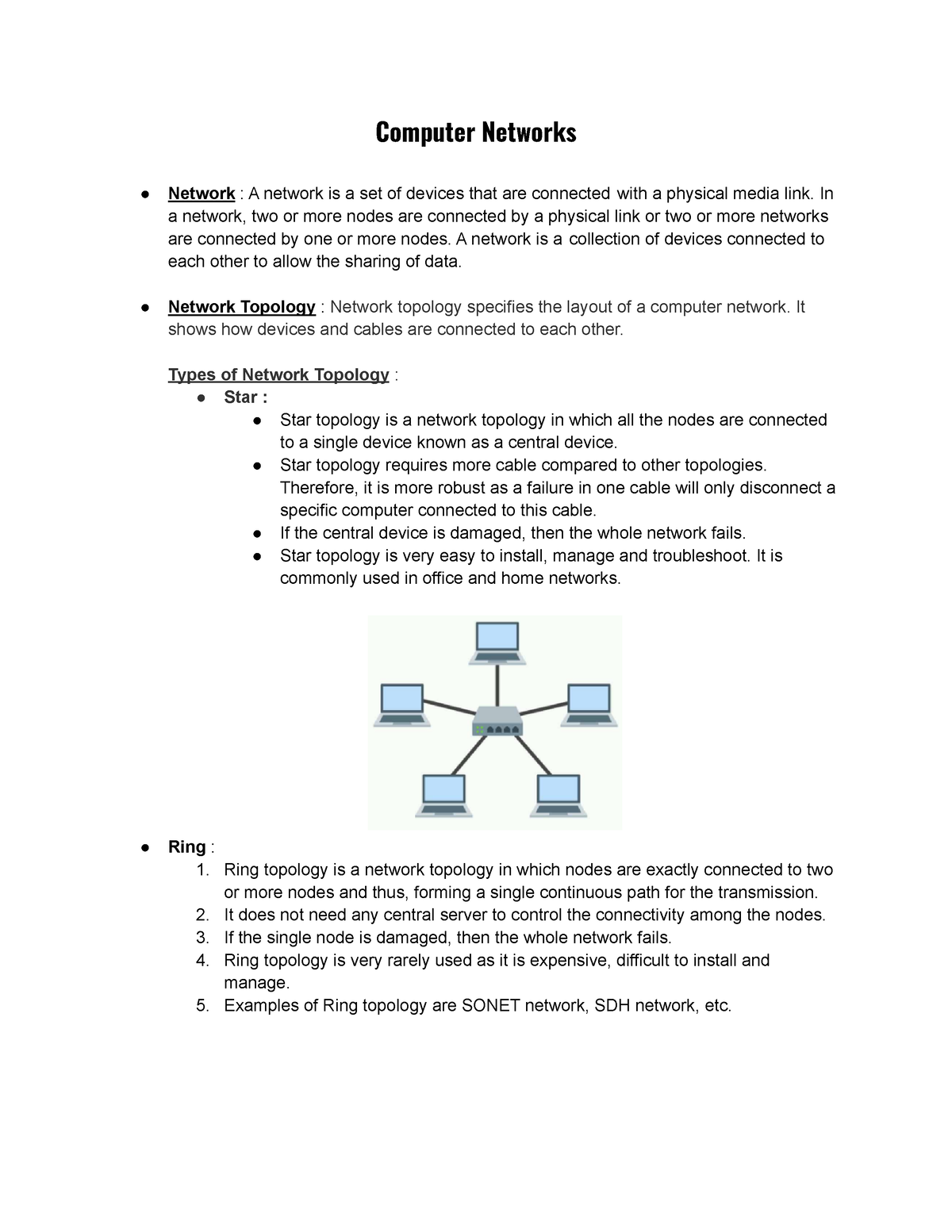 BCS-041 Fundamentals Of Computer Networks - Computer Networks Network ...