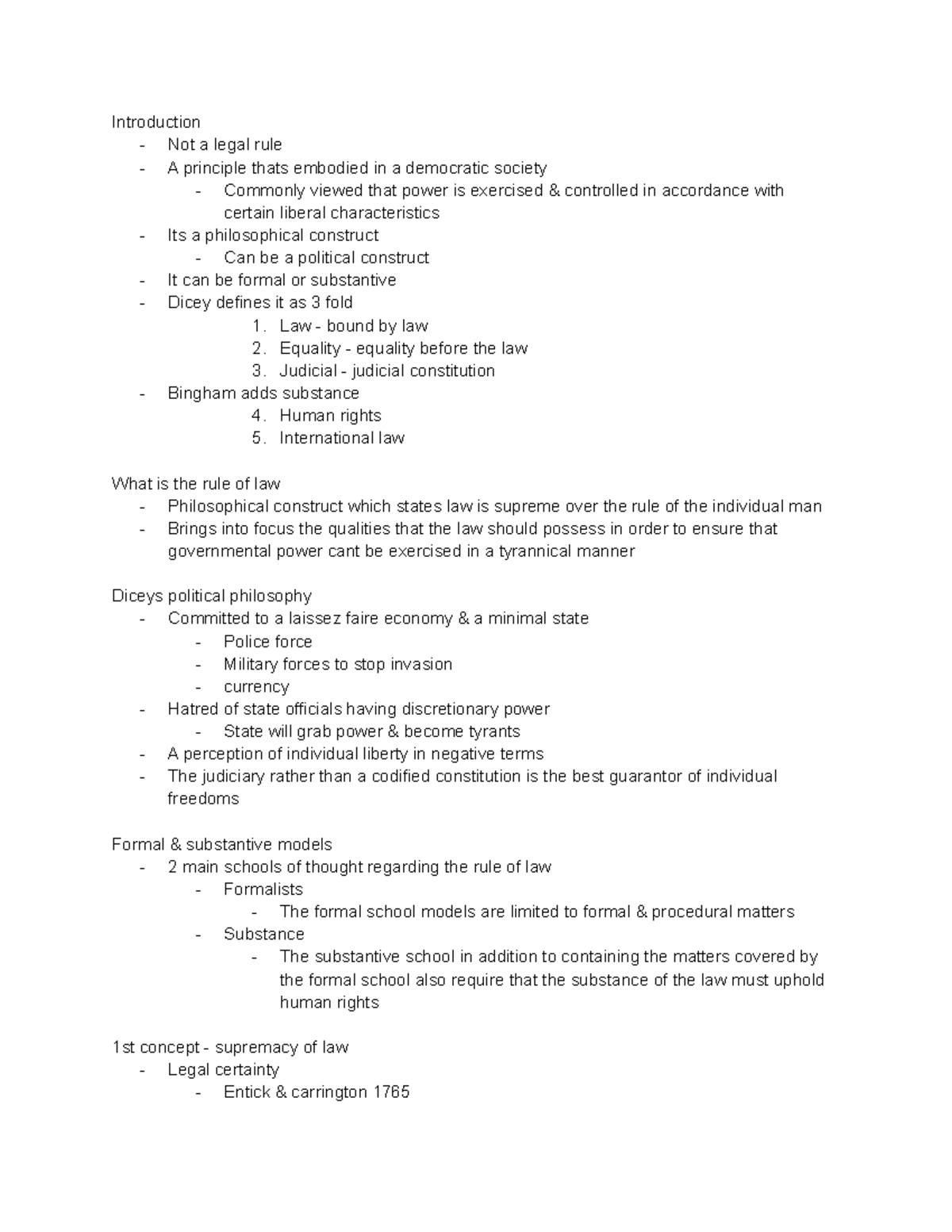 The Rule of law - John Koo - Introduction - Not a legal rule - A ...