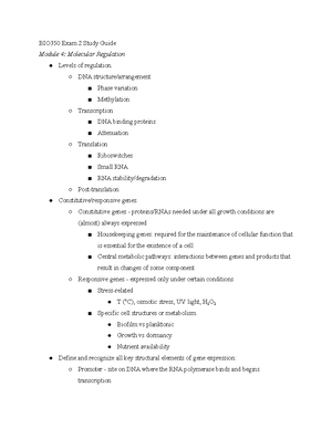 Biol 350 Exam 1 Notes - Chapter 1 Microbes What are some properties ...