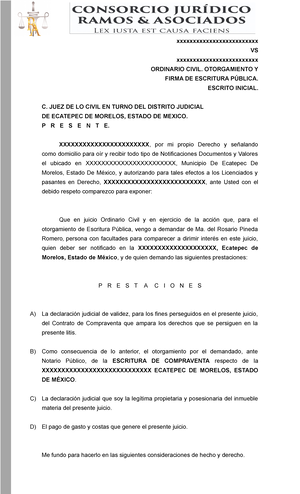 Otorgamiento y firma de escrituras estado de mexico -  xxxxxxxxxxxxxxxxxxxxxxxxx VS - Studocu