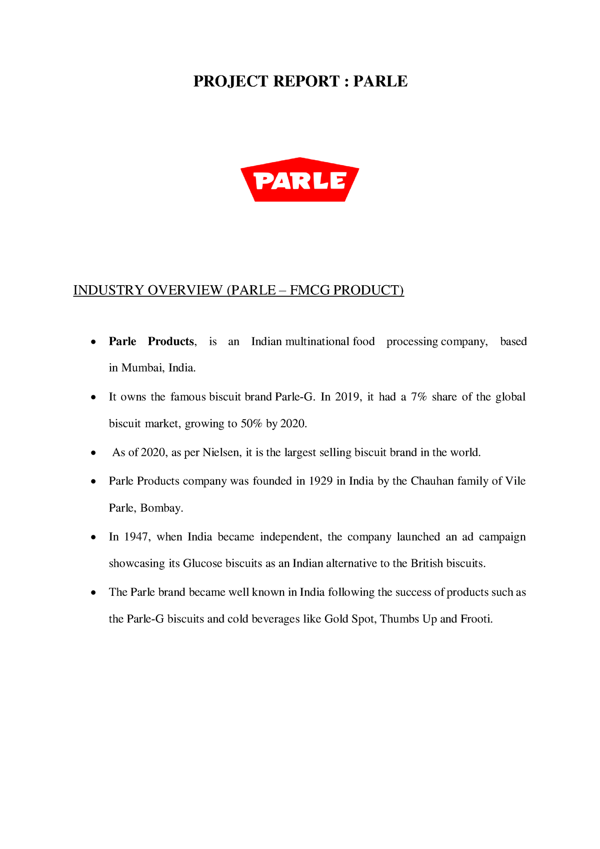 distribution strategy of parle g