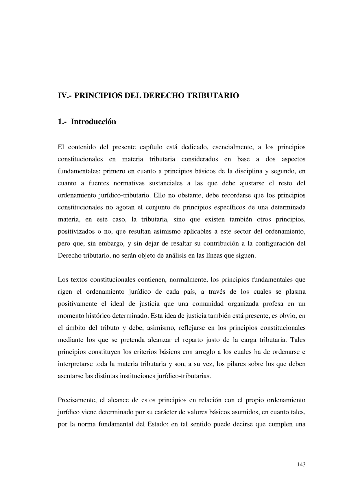 Principios Del Derecho Tributario Iv Principios Del Derecho