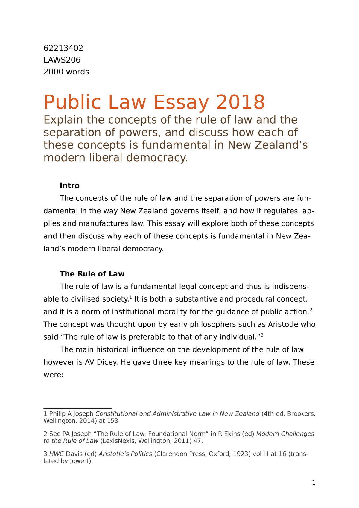 public law essays