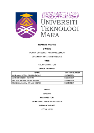 Final Examination Semester I Session 2010/2011: Signals and Systems ...