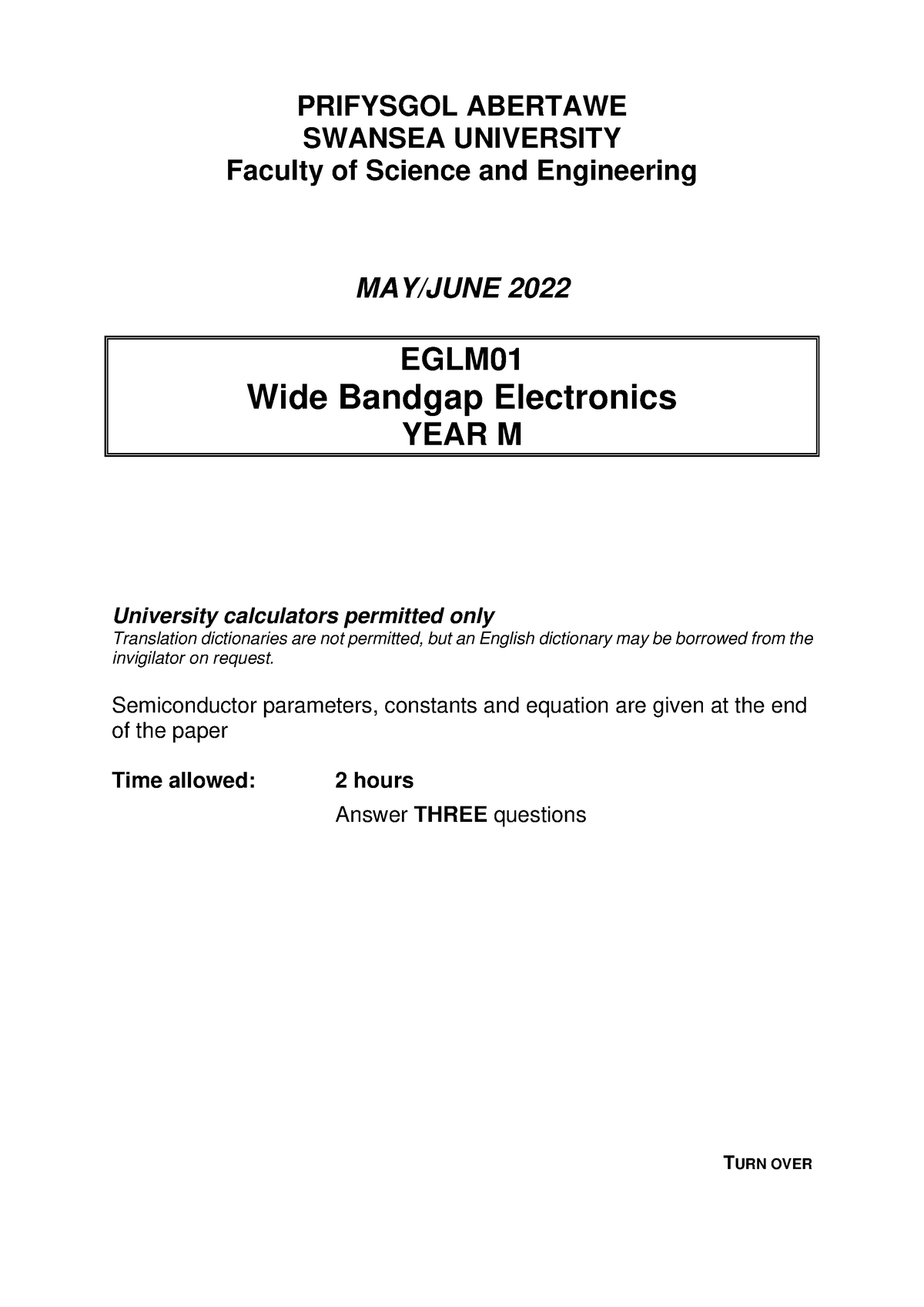 EGLM01 Alternative Assessment 21-22 - PRIFYSGOL ABERTAWE SWANSEA ...