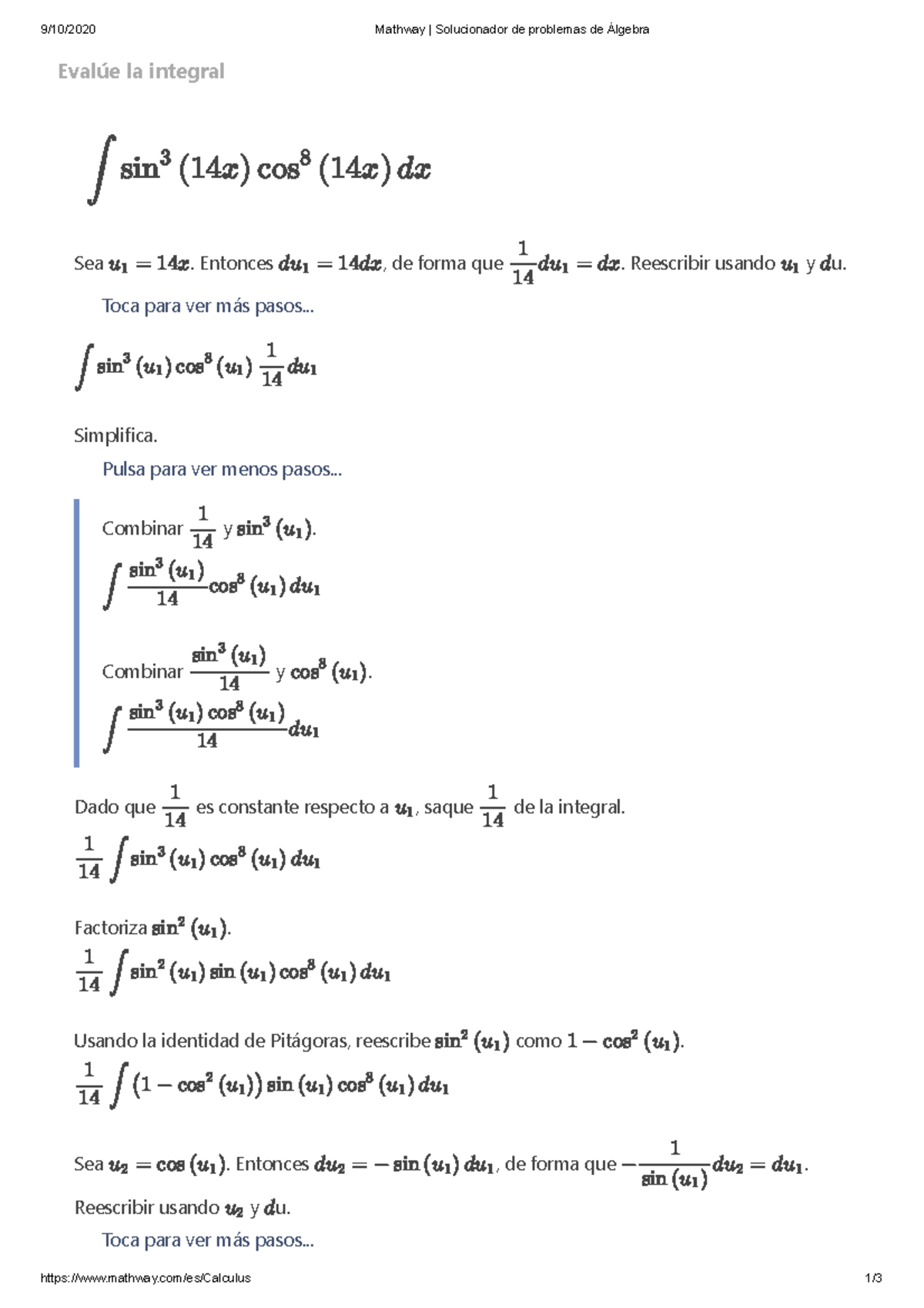 Mathway Solucionador De Problemas De Álgebra - 9/10/2020 Mathway ...